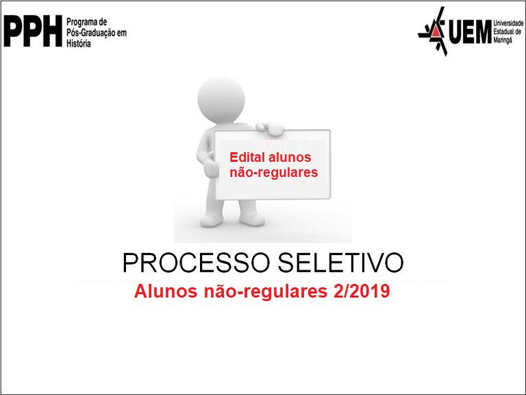 Folder alunos não-regulares 2-2019
