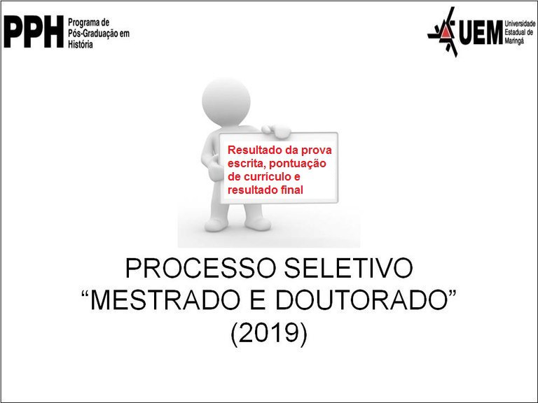Resultado da prova escrita, pontuação de currículo e resultado final